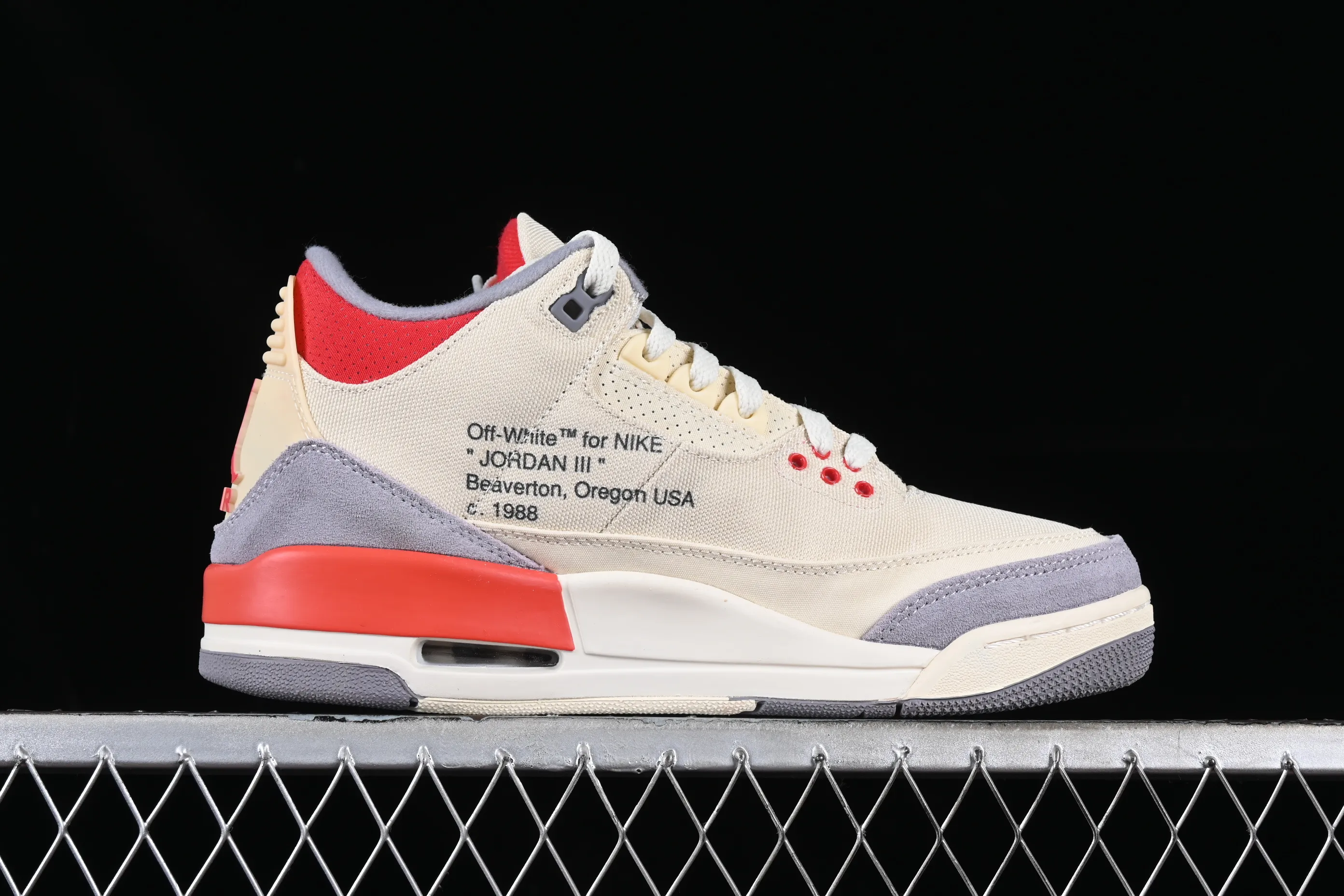 All categories Air Jordan Jordan series basketball shoes Air Jordan 3 Air Jordan 3 "Co-Branding" AJ3 Joe 3 cement gray canvas deconstruction DH7139-002